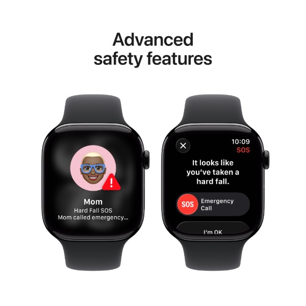 Фото - Смарт-часы Apple Watch Series 11 GPS + eSIM 42mm Jet Black Aluminium Case with Black Sport Band - M/L