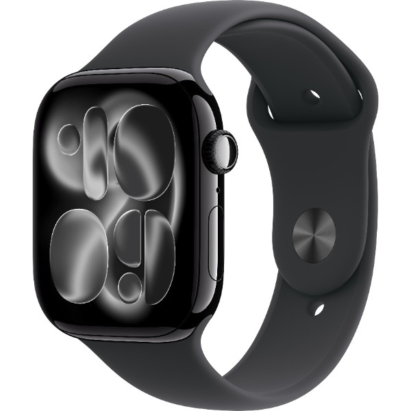 Фото - Смарт-часы Apple Watch Series 11 GPS + eSIM 42mm Jet Black Aluminium Case with Black Sport Band - S/M