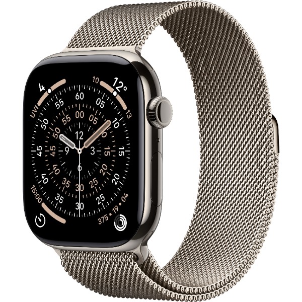 Фото - Смарт-часы Apple Watch Series 11 GPS + eSIM 46mm Natural Titanium Case with Natural Milanese Loop - M/L