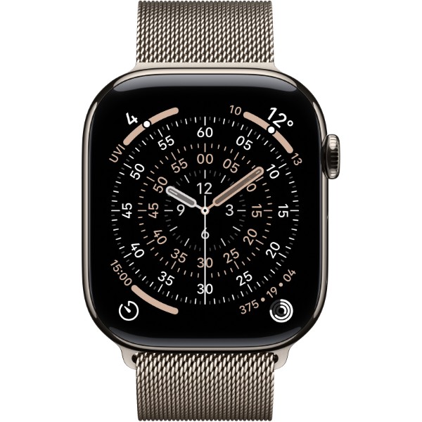 Фото - Смарт-часы Apple Watch Series 11 GPS + eSIM 46mm Natural Titanium Case with Natural Milanese Loop - M/L