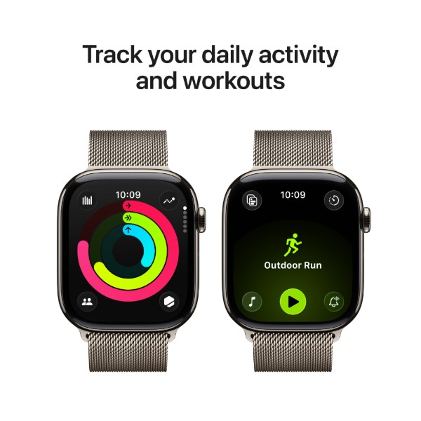 Фото - Смарт-часы Apple Watch Series 11 GPS + eSIM 46mm Natural Titanium Case with Natural Milanese Loop - S/M