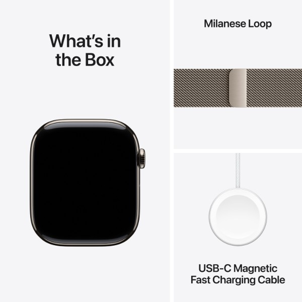 Фото - Смарт-часы Apple Watch Series 11 GPS + eSIM 46mm Natural Titanium Case with Natural Milanese Loop - M/L