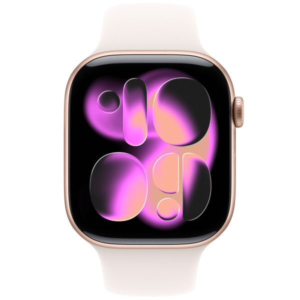 Фото - Смарт-годинник Apple Watch Series 11 GPS 46mm Rose Gold Aluminium Case with Light Blush Sport Band - M/L