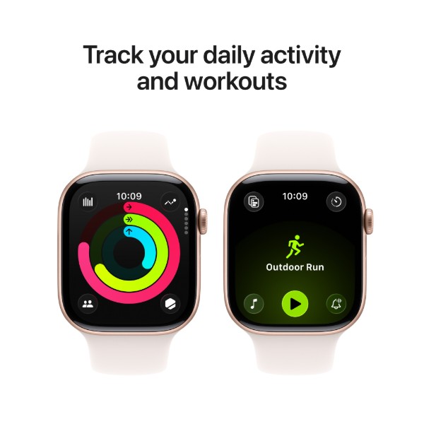 Фото - Смарт-годинник Apple Watch Series 11 GPS + eSIM 42mm Rose Gold Aluminium Case with Light Blush Sport Band - S/M