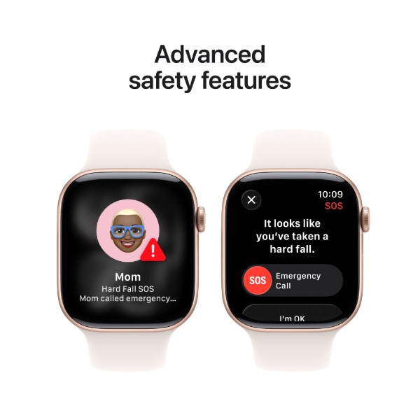 Фото - Смарт-годинник Apple Watch Series 11 GPS + eSIM 42mm Rose Gold Aluminium Case with Light Blush Sport Band - S/M