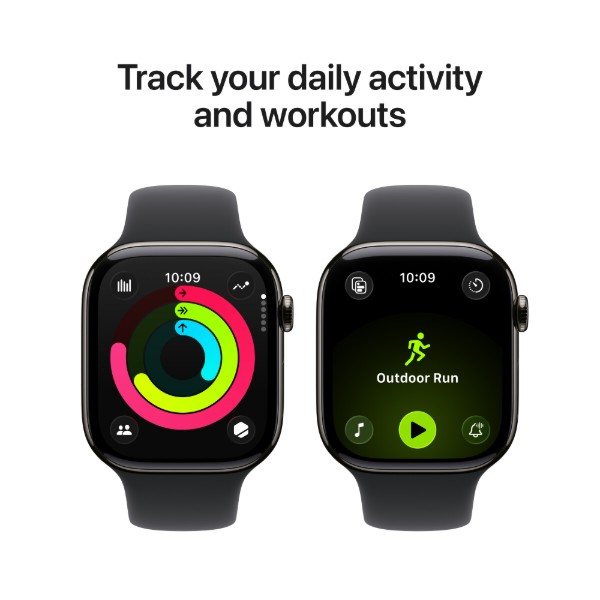 Фото - Смарт-часы Apple Watch Series 11 GPS + eSIM 46mm Slate Titanium Case with Black Sport Band - S/M