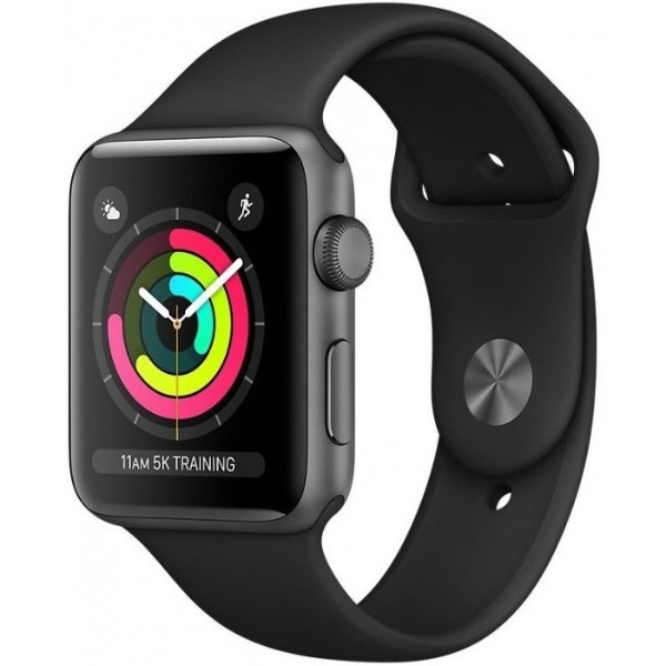 Фото - Смарт-часы Apple Watch Series 3 38mm Space Grey Aluminium Case with Black Sport Band
