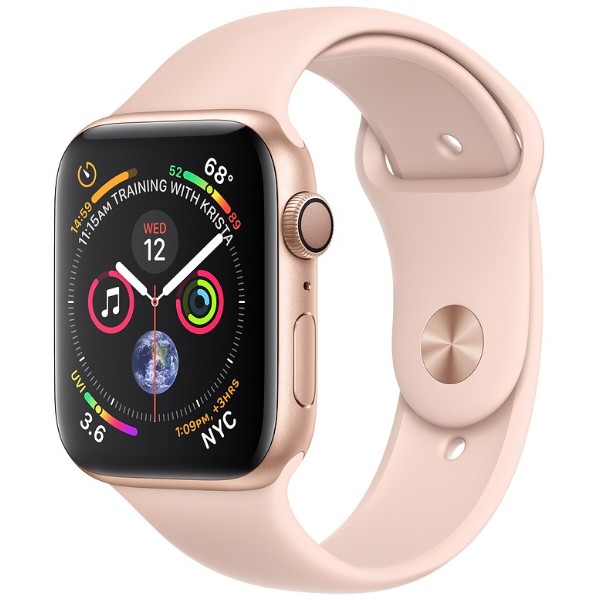 Фото - Смарт-часы Apple Watch Series 4 GPS 40mm Gold Aluminium Case with Pink Sand Sport Band (MU682UA/A)