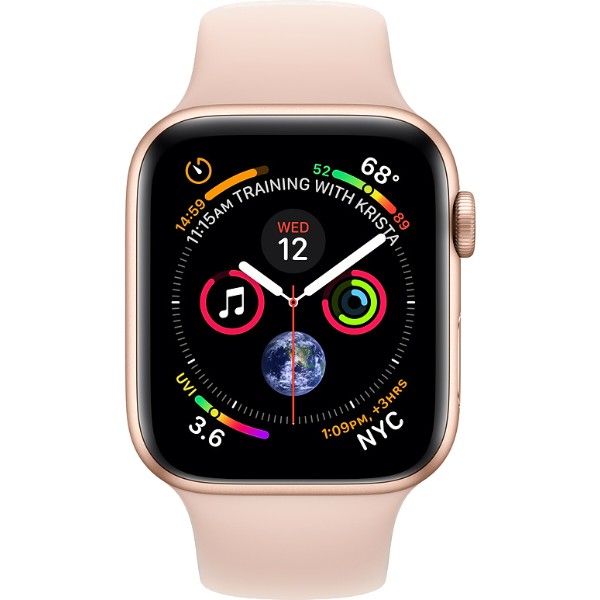 Фото - Смарт-часы Apple Watch Series 4 GPS 40mm Gold Aluminium Case with Pink Sand Sport Band (MU682UA/A)