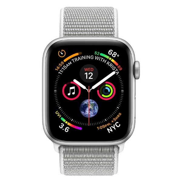 Фото - Смарт-часы Apple Watch Series 4 GPS 40mm Silver Aluminium Case with Seashell Sport Loop (MU652UA/А)