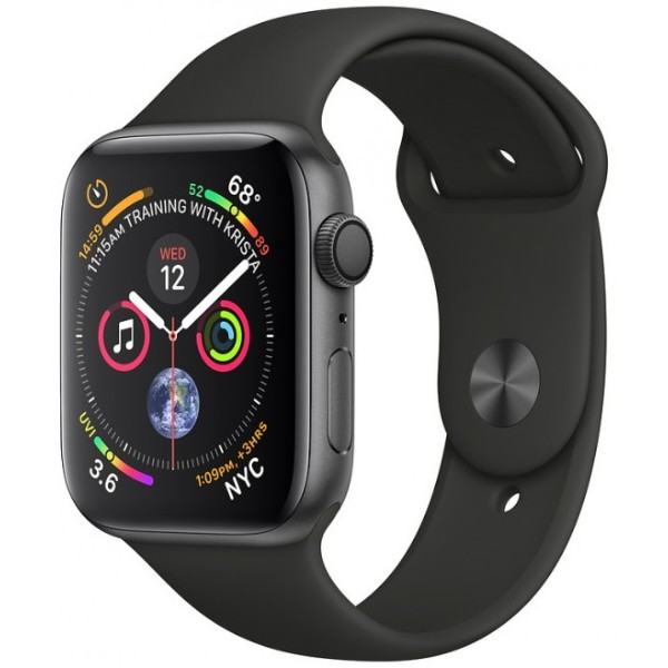 Фото - Смарт-годинник Apple Watch Series 4 GPS 40mm Space Grey Aluminium Case with Black Sport Band (MU662UA/A)