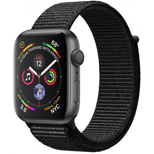 Фото - Смарт-часы Apple Watch Series 4 GPS 40mm Space Grey Aluminium Case with Black Sport Loop (MU672GK/A)