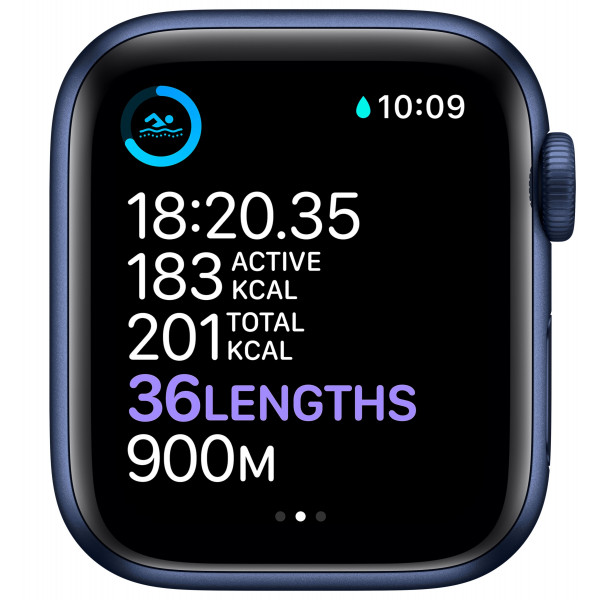 Фото - Смарт-годинник Apple Watch Series 6 40mm Blue Aluminium Case with Deep Navy Sport Band