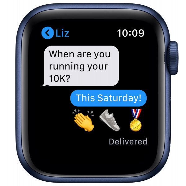 Фото - Смарт-годинник Apple Watch Series 6 40mm Blue Aluminium Case with Deep Navy Sport Band