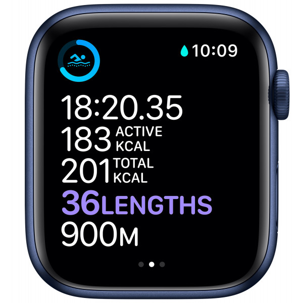 Фото - Смарт-годинник Apple Watch Series 6 44mm Blue Aluminium Case with Deep Navy Sport Band
