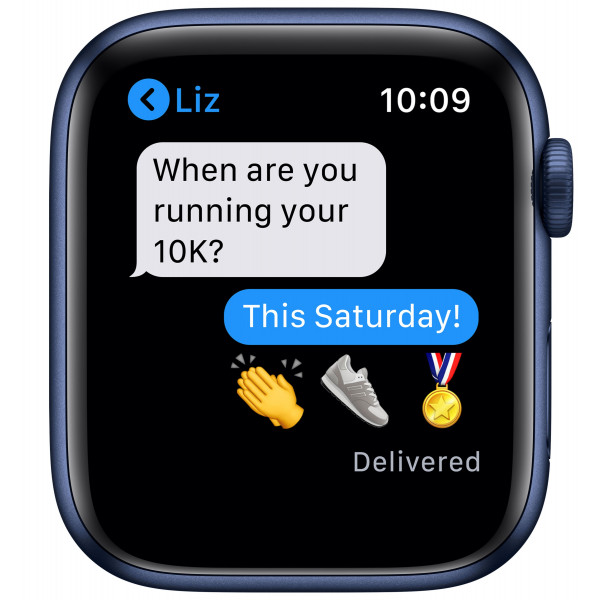 Фото - Смарт-годинник Apple Watch Series 6 44mm Blue Aluminium Case with Deep Navy Sport Band