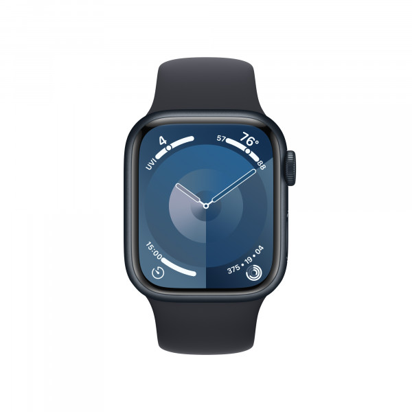 Фото - Смарт-часы Apple Watch Series 9 GPS 41mm Midnight Aluminium Case with Midnight Sport Band - S/M