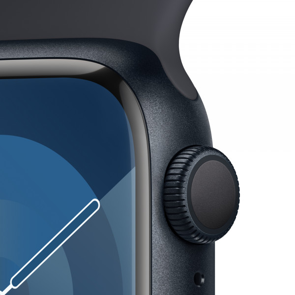 Фото - Смарт-часы Apple Watch Series 9 GPS 41mm Midnight Aluminium Case with Midnight Sport Band - S/M