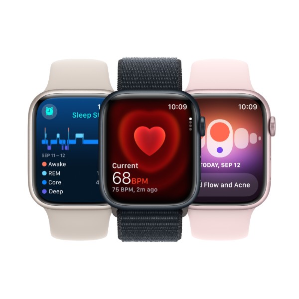 Фото - Смарт-часы Apple Watch Series 9 GPS 41mm Starlight Aluminium Case with Starlight Sport Band - S/M