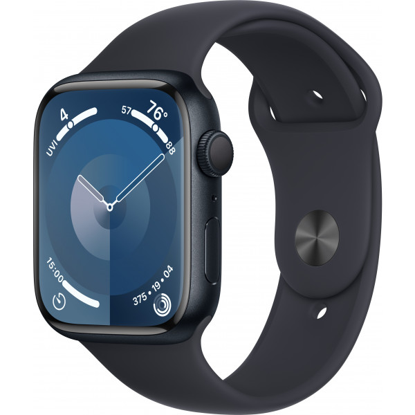 Фото - Смарт-годинник Apple Watch Series 9 GPS 45mm Midnight Aluminium Case with Midnight Sport Band - M/L