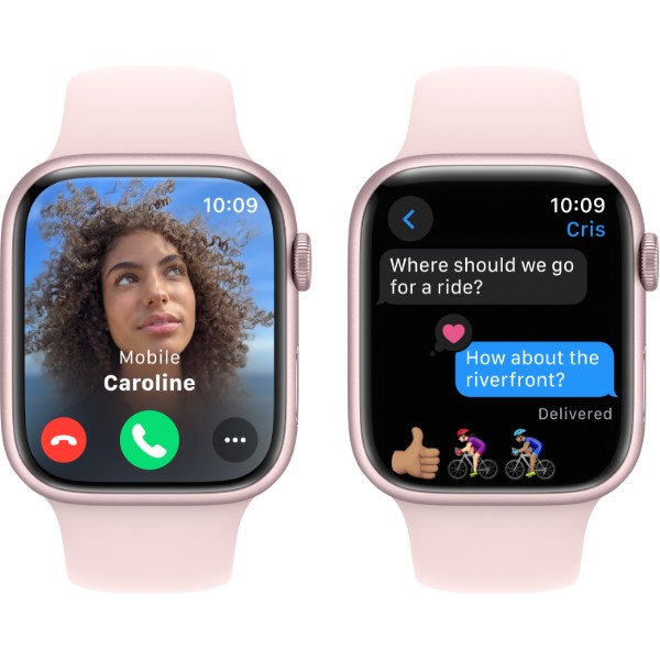 Фото - Смарт-часы Apple Watch Series 9 GPS 45mm Pink Aluminium Case with Light Pink Sport Band - M/L