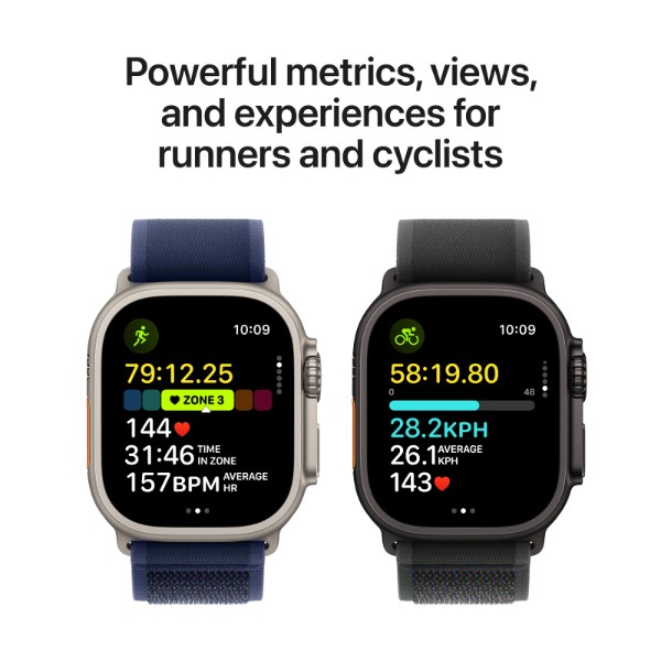Фото - Смарт-годинник Apple Watch Ultra 2 GPS 49mm Black Titanium Case with Dark Green Alpine Loop - Medium