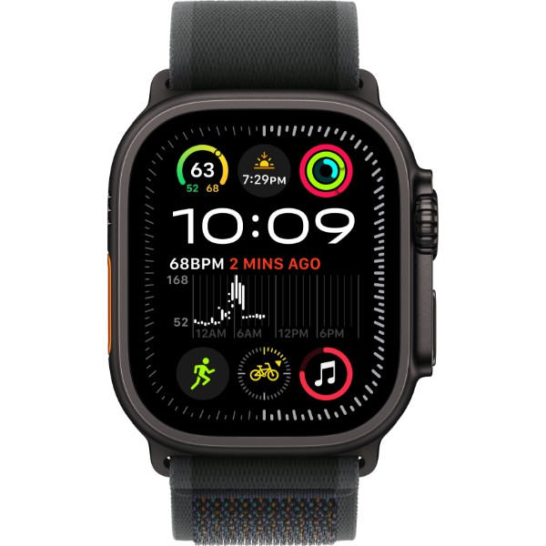 Фото - Ремінець для смарт-годинника Apple 49mm Black Trail Loop - S/M - Natural Titanium Finish (MXTQ3ZM/A) Фото - Ремінець для смарт-годинника Apple 49mm Black Trail Loop - S/M - Natural Titanium Finish (MXTQ3ZM/A)