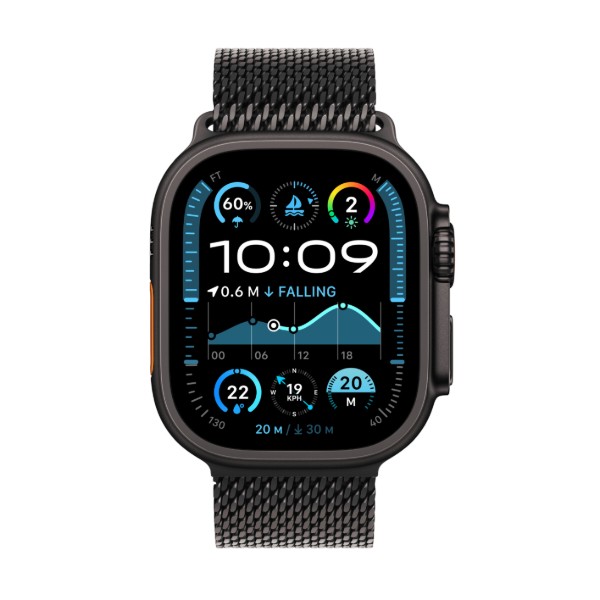 Фото - Смарт-годинник Apple Watch Ultra 2 GPS 49mm Black Titanium Case with Black Titanium Milanese Loop - S