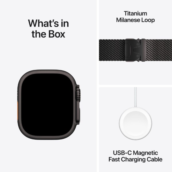 Фото - Смарт-годинник Apple Watch Ultra 2 GPS 49mm Black Titanium Case with Black Titanium Milanese Loop - M