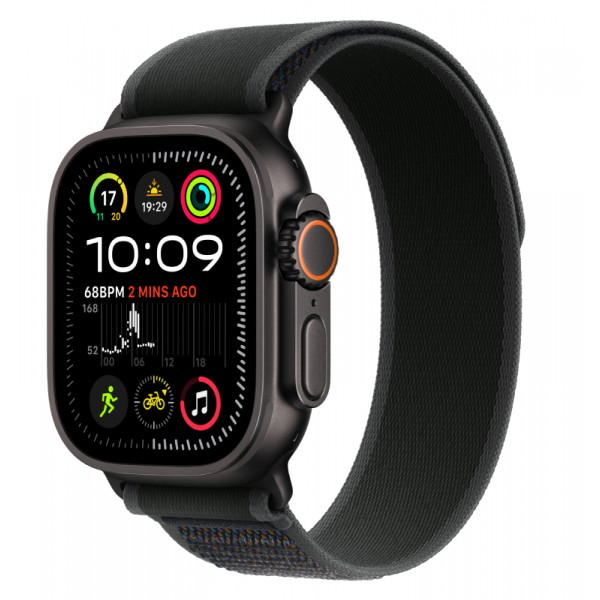 Фото - Смарт-годинник Apple Watch Ultra 2 GPS 49mm Black Titanium Case with Black Trail Loop - M/L