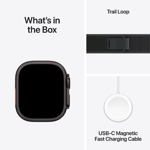 Фото - Смарт-годинник Apple Watch Ultra 2 GPS 49mm Black Titanium Case with Black Trail Loop - S/M