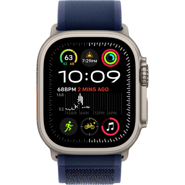 Фото - Ремінець для смарт-годинника Apple 49mm Blue Trail Loop - M/L - Natural Titanium Finish (MXTW3ZM/A) Фото - Ремінець для смарт-годинника Apple 49mm Blue Trail Loop - M/L - Natural Titanium Finish (MXTW3ZM/A)