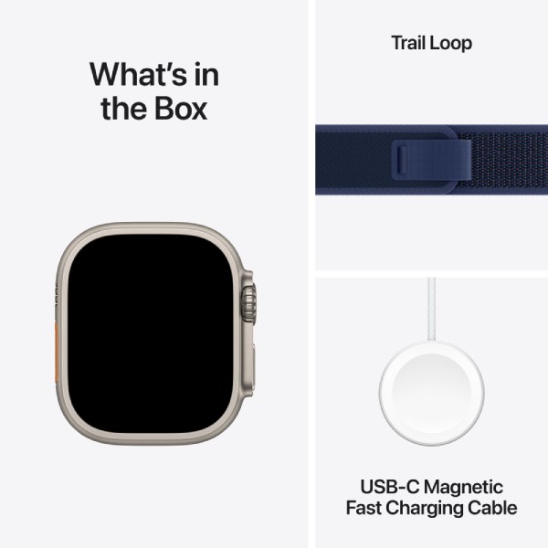 Фото - Смарт-часы Apple Watch Ultra 2 GPS 49mm Natural Titanium Case with Blue Trail Loop - M/L