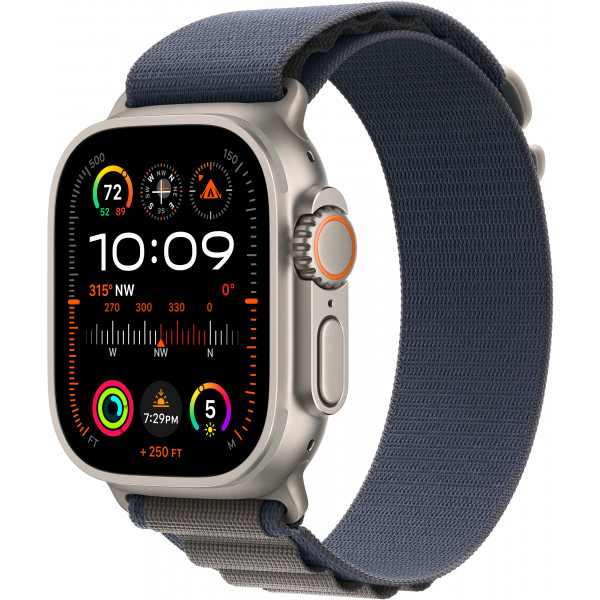 Фото - Смарт-часы Apple Watch Ultra 2 GPS 49mm Titanium Case with Blue Alpine Loop - Large
