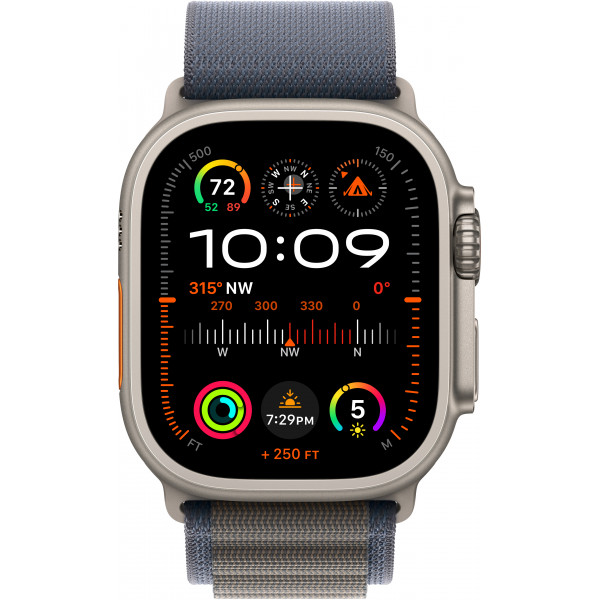 Фото - Смарт-часы Apple Watch Ultra 2 GPS 49mm Titanium Case with Blue Alpine Loop - Large