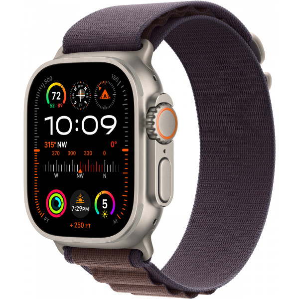 Фото - Смарт-годинник Apple Watch Ultra 2 GPS 49mm Titanium Case with Indigo Alpine Loop - Medium