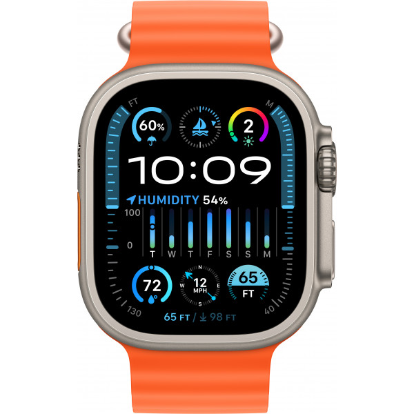 Фото - Смарт-годинник Apple Watch Ultra 2 GPS 49mm Titanium Case with Orange Ocean Band