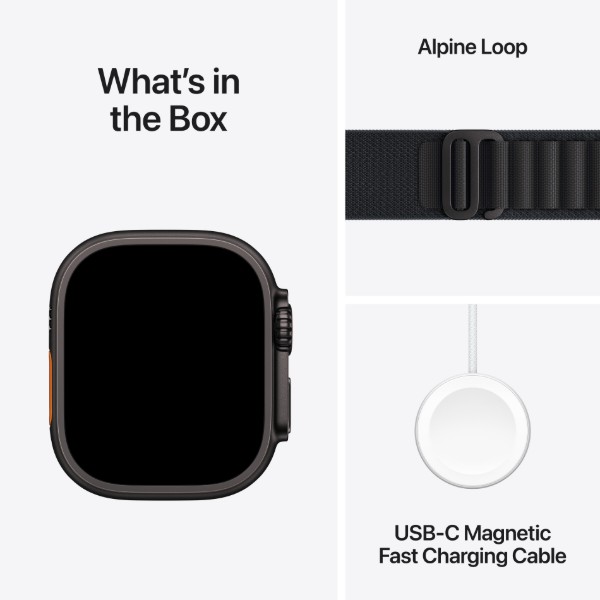 Фото - Смарт-часы Apple Watch Ultra 3 GPS + eSIM 49mm Black Titanium Case with Black Alpine Loop - M