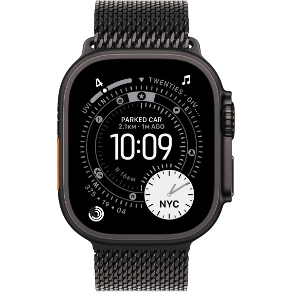Фото - Смарт-часы Apple Watch Ultra 3 GPS + eSIM 49mm Black Titanium Case with Black Titanium Milanese Loop - S