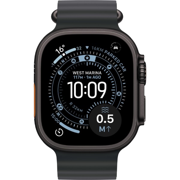 Фото - Смарт-годинник Apple Watch Ultra 3 GPS + eSIM 49mm Black Titanium Case with Black Ocean Band