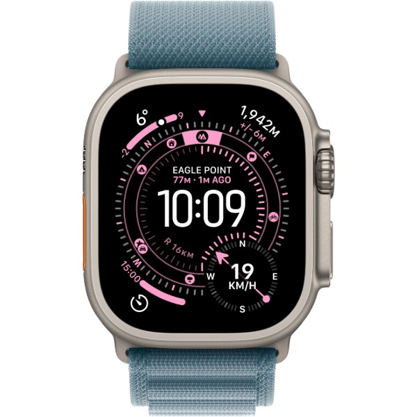 Фото - Смарт-часы Apple Watch Ultra 3 GPS + eSIM 49mm Natural Titanium Case with Light Blue Alpine Loop - S