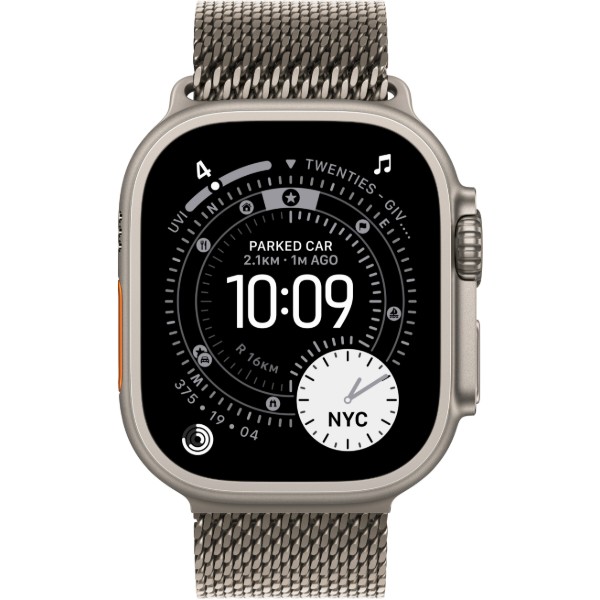 Фото - Смарт-часы Apple Watch Ultra 3 GPS + eSIM 49mm Natural Titanium Case with Natural Titanium Milanese Loop - L