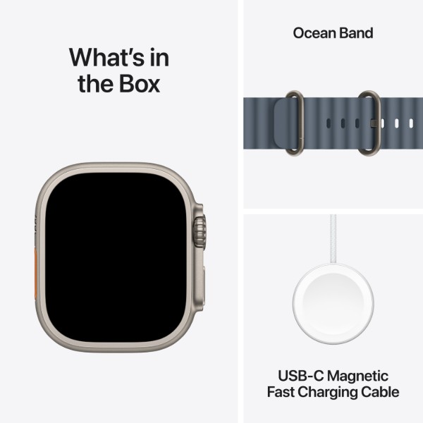 Фото - Смарт-часы Apple Watch Ultra 3 GPS + eSIM 49mm Natural Titanium Case with Anchor Blue Ocean Band