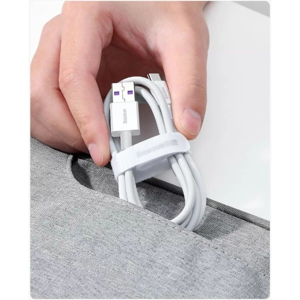 Фото - Кабель Baseus Superior Fast Charging USB-USB-C 1m White (CATYS-02)
