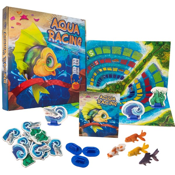 Фото - Настільна гра (3-4 роки) Strateg Aqua racing (30416)