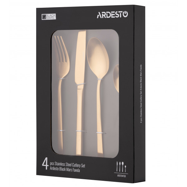 Фото - Набор столовых приборов ARDESTO Black Mars Favola 4 пр. (AR0704FSG)