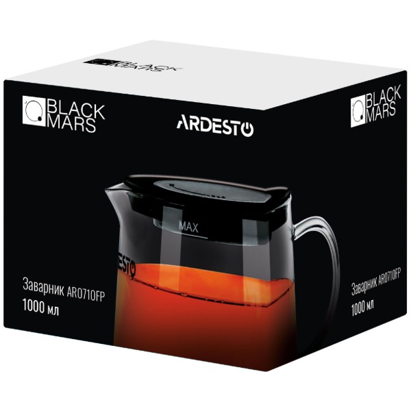 Фото - Чайник заварочный ARDESTO Black Mars 1000 мл (AR0710FP)