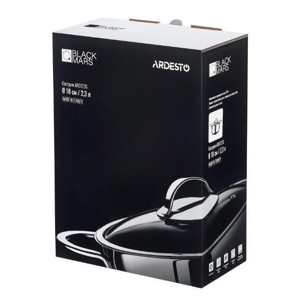 Фото - Кастрюля ARDESTO Black Mars 2.3 л (AR0723S)