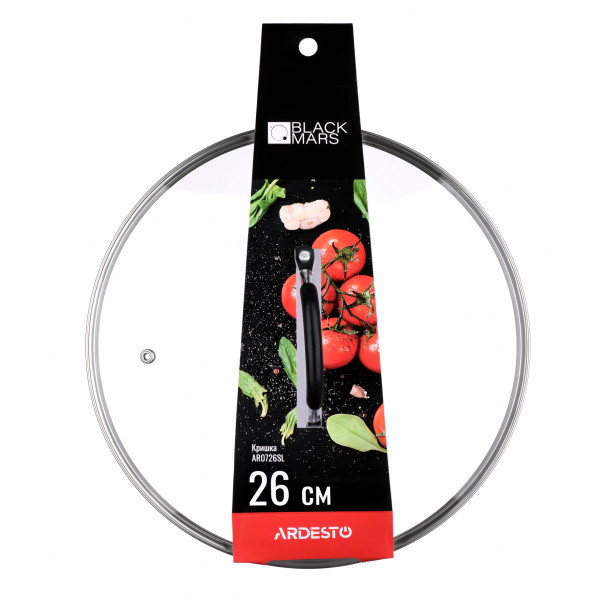 Фото - Кришка для посуду Ardesto Mars 26 см Black (AR0726SL)
