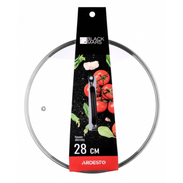Фото - Кришка для посуду Ardesto Mars 28 см Black (AR0728SL)